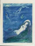 Marc Chagall, Four Tales from the Arabian Nights: Bildtafel 5 des Albums, Original-Farblithographie auf Bütten
