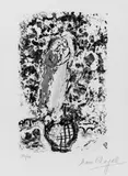 Marc Chagall, Speisekarte für den Empfang auf dem "Bâteau-Mouche", Original-Farblithographie auf Arches-Velin