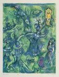 Marc Chagall, Four Tales from the Arabian Nights: Bildtafel 9 des Albums, Original-Farblithographie auf Bütten
