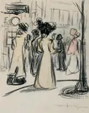 Kees van Dongen, Scène d'extérieur, femmes de dos