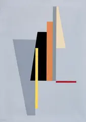 Trapez-Komposition by Walter Dexel, Öl auf Leinwand, sold May 2003