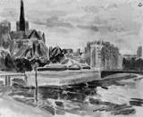 Jean Dufy, ÎLE DE FRANCE MIT NOTRE DAME