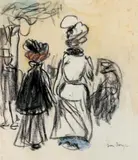 Kees van Dongen, Scène d'extérieur, femmes de dos