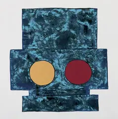 BLUTU by Werner Graeff, Öl auf Nessel, sold May 2003