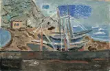 Werner Gilles, Segelschiffe im Hafen