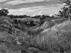 Tropisches Tal by Hans von Hayek, Öl auf Leinwand, sold May 2003
