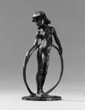 Bernhard Hoetger, Mädchen mit Reif, Bronzeplastik