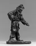 Bernhard Hoetger, Mann mit Stab, Bronzeplastik