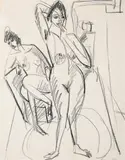 Ernst Ludwig Kirchner, Zwei weibliche Akte