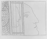 Pablo Picasso, Trois Fragments de Têtes. Femme assise et Cheval. Deux Lutteurs observés par trois femmes nues, 3 Original-Radierungen ohne Remarquen auf Bütten-Doppelbogen um