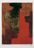 Composition orange et verte by Serge Poliakoff, Original-Farblithographie auf schwerem Velin, sold May 2003