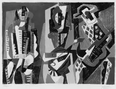 Le Concert by Gino Severini, Original-Farblithographie auf Rives-Velin, sold May 2003