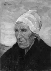 Kopf einer Fischersfrau by Max Stern, Öl auf Leinwand, auf Karton aufgezogen, sold May 2003