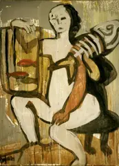 Ina Barfuss, Ohne Titel (Kleine Fische I), Kunstharz auf Leinwand