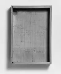 Ohne Titel (Intuition) by Joseph Beuys, Bleistiftzeichnung in Holzkiste, sold May 2003