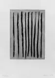 Günther Förg, Linien I, Mit 16 Original-Aquatintaradierungen, rot gedruckt, auf schwerem Velin. Jeweils signiert, datiert und numeriert. Exemplar 12/20. Lose in Original-Halbleinenkassette