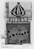 10002 nights Homo humus come va how do you do by Friedensreich Hundertwasser, Fotolithographie, Serigraphie sowie Metallprägedruck auf glattem weißen Halbkarton mit Wasserzeichen "FABRIANO COTTON", sold May 2003