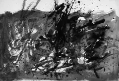 Ger Lataster, Ohne Titel, Gouache auf elfenbeinfarbenem Zeichenpapier