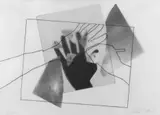 Giulio Paolini, Ohne Titel, Farbige Offsetlithographie auf dünnem Karton, mit lithographiertem Transparentpapier versehen
