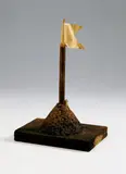 Am Meer by Dieter Roth, Objekt aus Holz, Zuckerguß und Fähnchen, sold May 2003