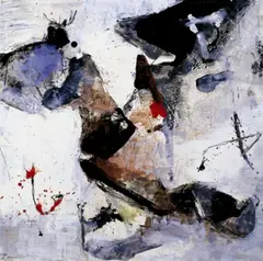 Giuseppe Santomaso, Ohne Titel, Öl und Tusche auf festem Karton