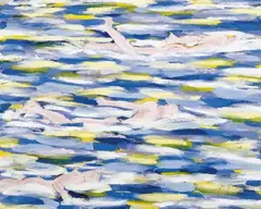 Schwimmer by Salomé, Acryl auf Leinwand, sold May 2003