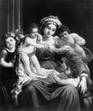 Italian School, MADONNA MIT KIND, DEM JOHANNESKNABEN UND ENGELN.