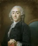 Umkreis Jean-Baptiste Perroneau, HERRENBILDNIS., Pastell auf Papier, auf Leinwand aufgezogen