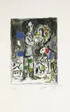 Marc Chagall, Bauer mit Blumenstrauss
