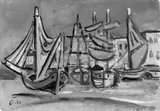 Werner Gilles, Boote im Hafen
