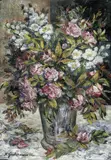 Natalia Goncharova, Blumenstilleben mit Rosen und Jasmin