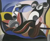 Auguste Herbin, Abstraction, Öl auf Leinwand