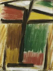 Alexej von Jawlensky, Grosse Meditation: Hoffnung, Öl auf Papier