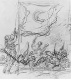 Alfred Kubin, Skizzenblatt