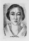 Henri Matisse, Jeune fille en robe fleurie au col d'organdi