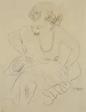 Max Pechstein, Dame mit Perlenkette