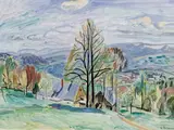 Hans Purrmann, Blick in herbstliches Tal