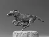 Ernemann Sander, Fliehendes Pferd, Bronzeplastik