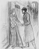Théophile Steinlen, Strassenszene