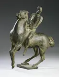 Hans Wimmer, Reiter-Statuette, Bronzeplastik
