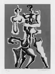 Image Furtive by Ossip Zadkine, Original-Farblithographie auf Velin, sold Dec 2002