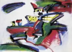 Vor dem Rendezvous by Otmar Alt, Öl auf Leinwand, sold Dec 2002