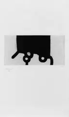 Bikaina XII by Eduardo Chillida, Original-Radierung auf China, aufgewalzt auf Velin, sold Dec 2002