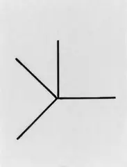 Helmut Federle, Zirkel of the Day, Schwarze Filzschreiberzeichnung auf beigen Pergaminpapier