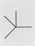 Helmut Federle, Zirkel of the Day, Schwarze Filzschreiberzeichnung auf beigen Pergaminpapier
