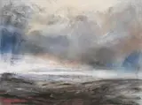 Peter Möbus, Nebel auf Skaro, Öl auf Leinwand