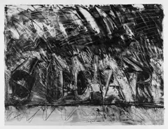Bruce Naumann, Sugar/Ragus, Original-Lithographie und Farbserigraphie auf weißem Halbkarton mit Prägestempel