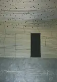 Jürgen Partenheimer, Canto, Öl mit Papierstreifen collagiert auf Leinwand