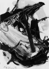 Helmut Sturm, Ohne Titel, Acryl und Aquarell auf weißem Maschinenpapier