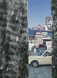 Ian Wallace, Ohne Titel, 2-teilige Fotoarbeit: Fotografie, auf Leinwand laminiert und Acryl auf Leinwand jeweils